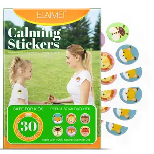 ELAIMEI children safe control emotions long lasting calm strips sticker calm sensory calming stickers calm down patches for kids