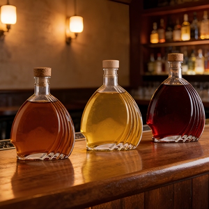 Bouteille en verre vide personnalisée en forme <span class=keywords><strong>de</strong></span> cœur gravée, 375 ml, 500 ml, 750 ml, pour whisky, <span class=keywords><strong>rhum</strong></span>, gin - Product Image 2