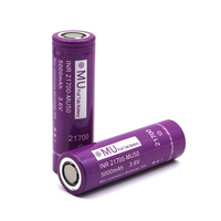INR21700-MU50 Baterai Lithium Ion 21700 Full Tab 3.6V 5000mAh 70A Discharge 1500 Siklus Stok HK PL untuk Pembuatan Paket Baterai