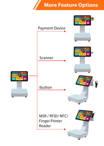 All-in-One Intelligent Touchscreen POS Weighing Scale Customer Display Screen USB Bluetooth <strong>NFC</strong> <strong>WiFi</strong> Connectivity Technologies - Product Image 4