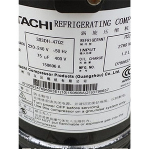 คอมเพรสเซอร์แบบสกรอลล์ฮิตาชิ รุ่น 403DH-64C2Y สำหรับอะไหล่เครื่องทำความเย็นและเครื่องปรับอากาศ - Product Image 2