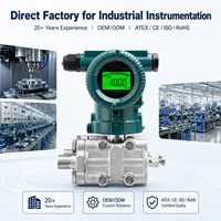 Transmetteur de pression différentielle intelligent Hanke 4-20mA HART RS485 LCD Matériau SS304 Protection IP65 Garantie 24 mois Débit d'air