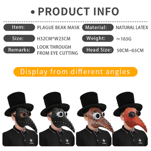 Nouveau médecin <span class=keywords><strong>peste</strong></span> oiseau <span class=keywords><strong>masque</strong></span> lueur proboscis bec <span class=keywords><strong>masque</strong></span> Cosplay Halloween Steampunk <span class=keywords><strong>peste</strong></span> docteur Schnabel <span class=keywords><strong>masque</strong></span> - Product Image 4