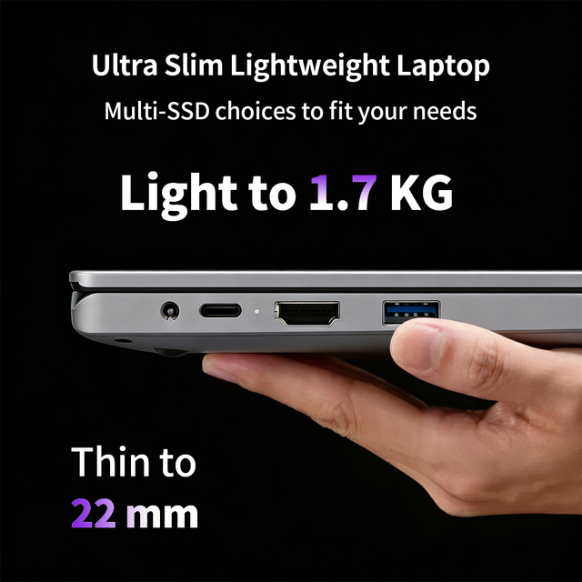 New Powerful Performance Compact Frame Intel M3-8100Y CPU Thin Laptop SSD IPS Touch Screen FHD for Business