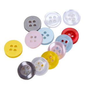 Bán Buôn 1000 Cái Nút May Dẹt Bằng Nhựa Resin Tròn Gợn Sóng Đầy Màu Sắc Lung Linh Với 4 Lỗ - Product Image 5