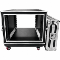 GEHUA Armoire audio aviation à deux portes 10U 12U 14U 16U 18U 20U pour amplificateur de puissance et console de mixage, mallette à outils antichoc
