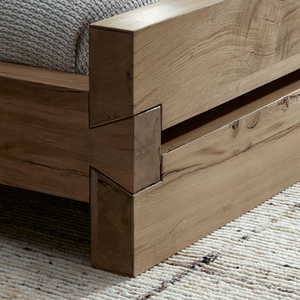 Reclaimed Wood <b>Bed</b> Solid Minimalist Design Exposed Joints and Rich Graining With King <b>Size</b> Wooden <b>Bed</b> <b>Bed</b> With King <b>Size</b> <b>Bed</b> - Product Image 5