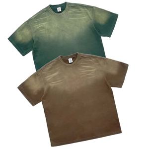 Camiseta Hip Hop de 260 g/m², Corte Holgado, Personalizable con Logotipo, Multicolor, Estilo Vintage, Lavado Ácido, Impresión DTG - Product Image 3