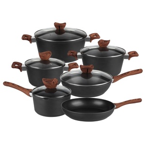 Juego <span class=keywords><strong>de</strong></span> Ollas y <span class=keywords><strong>Sartenes</strong></span> <span class=keywords><strong>de</strong></span> Cocina <span class=keywords><strong>de</strong></span> Aluminio Antiadherente con Mangos <span class=keywords><strong>de</strong></span> Madera Pintados <span class=keywords><strong>de</strong></span> Marca Privada - Product Image 6