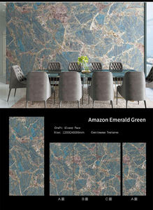 Azulejos de Piedra Sinterizada Esmaltada Pulida China de 1200*2400 mm, Losas de Revestimiento de Paredes para Uso Interior y Exterior - Product Image 3