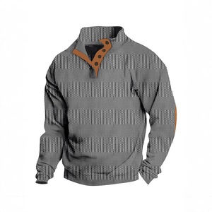 Sudadera de Jacquard americana europea para <span class=keywords><strong>hombre</strong></span>, jersey de lana de manga larga, sólido, cálido, táctico, transfronterizo para <span class=keywords><strong>Amazon</strong></span> - Product Image 5