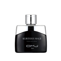 OMJ Nouveau Parfum Liquide Noir pour Homme Style Européen et Américain, Taille Standard, Moderne, Léger, Longue Durée, Tentation Naturelle Pêche Orange Vanille
