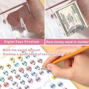 Carpeta de Presupuesto con Sobres para Ahorro de Dinero, Libro de Desafío de Ahorro de Dinero de 100 Días Personalizado al por Mayor - Product Image 6