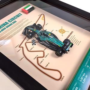 Carte du <span class=keywords><strong>circuit</strong></span> <span class=keywords><strong>de</strong></span> Formule 1 d'Abu Dhabi 2025, modèle <span class=keywords><strong>de</strong></span> voiture <span class=keywords><strong>de</strong></span> course AMR25, peinture décorative - Product Image 5