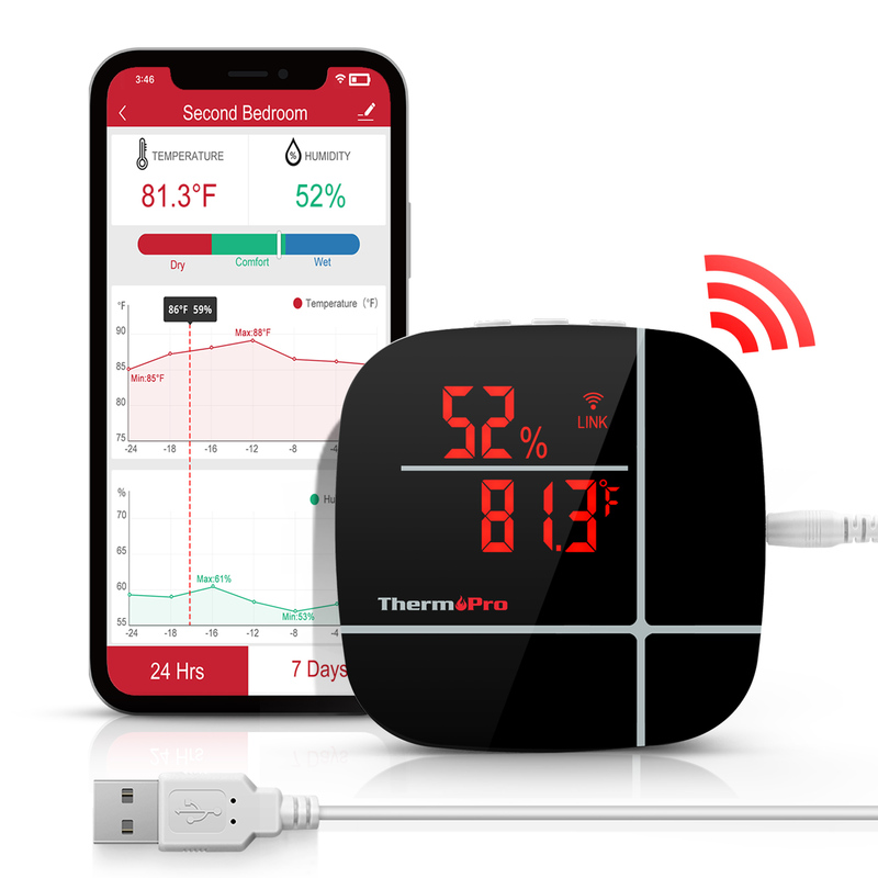 ThermoPro TP90 Smart WiFi Digital Household