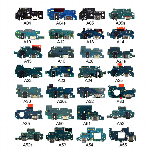 for Samsung a20 a2e a21s a22 a23 a24 a25 a26 a30 a31 a32 a33 a34 a35 4g 5g replacement charger port board connector flex cable