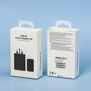 Prix de gros Chargeur Type C EU UK Prise de téléphone T6530 Type C Super Rapide <span class=keywords><strong>Trio</strong></span> <span class=keywords><strong>65W</strong></span> <span class=keywords><strong>Adaptateur</strong></span> <span class=keywords><strong>Secteur</strong></span> PD pour Samsung S24 S23U - Product Image 2