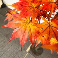 Faux plante d'automne paysage artificiel érables rouges japonais chinois Orange grande vente d'érable