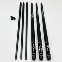 Tongkat Biliar Kulit Asli Berkualitas Tinggi 1/2 Split Leather Anti-slip Grip dengan Sambungan Baja Tahan Karat untuk Pemain Biliar Nine-Ball