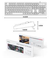Yesido 104 Keys Original Keycaps RGB Colorful Lighting 1.5M Length Cable Standard Three-zone Wired Keyboard KB44