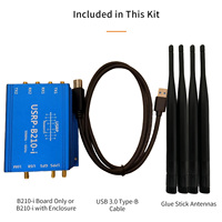 B210-i USRP B210 Kompatibel SDR AD9361 Spartan6 XC6SLX150 FPGA 70MHz-6GHz USB3.0 2T2R MIMO dengan Port GPSDO untuk Radio GNU