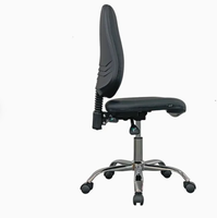 Chaise de laboratoire, de bureau et scolaire à design moderne, antistatique ESD, en maille, avec piètement en aluminium, réglable en hauteur, appui-tête inclinable et télécommande