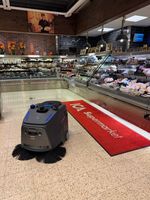 Robot Pembersih Komersial Cerdas Berkualitas Tinggi, Menyapu, Menyedot Debu, Mengepel, Vacuum Cleaner All-in-one Dengan Tangki Sampah 45L