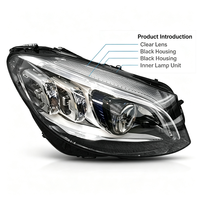Phares LED haute performance pour Mercedes Benz Classe C 205 2019-2022 Configuration haut de gamme OE A2059069505 A2059069605