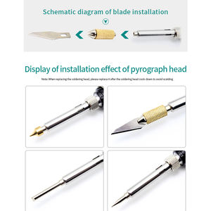หัวแร้งลาย<span class=keywords><strong>ฉลุ</strong></span>จำนวน60วัตต์,ชุดเผา<span class=keywords><strong>ไม้</strong></span>แบบมืออาชีพ DIY Ferro De Solda หัวแร้งไฟฟ้า - Product Image 5