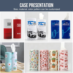 Boîte d'emballage cylindrique ronde biodégradable en papier de soie avec logo personnalisé, tube de papier de soie pour voiture, pour la promotion d'activités automobiles - Product Image 6