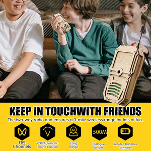 Nuovo prodotto ingegneria scienza progetto walkie-talkie stem giocattolo in legno - Product Image 4