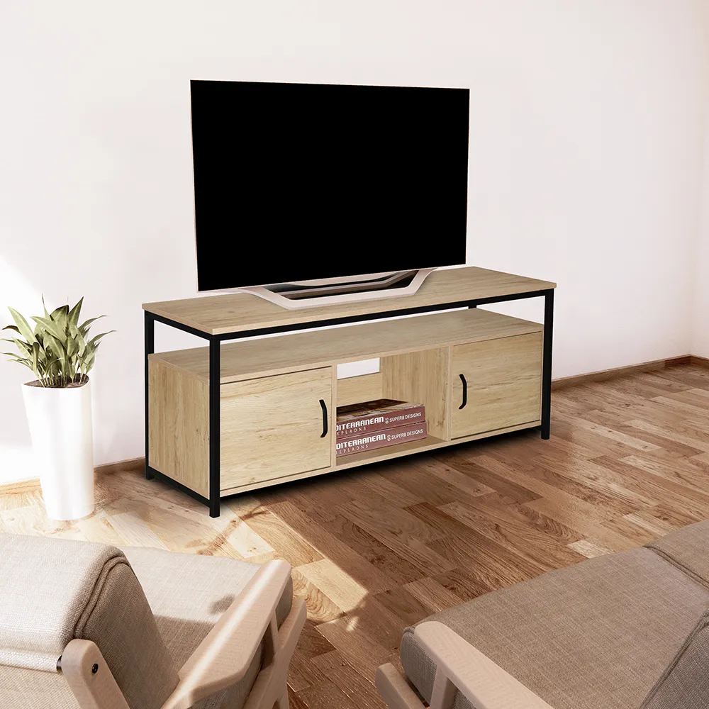 Living Room Cabinets Modern TV Stands Cabinet Wood Corner Table TV Console Stand Storage Table for TV