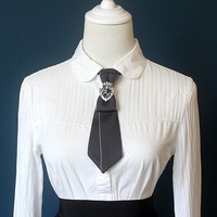 Direct usine Nœud papillon pour hommes et femmes, style européen et américain, à fixation facile, accessoires vestimentaires pour col, métallique uni
