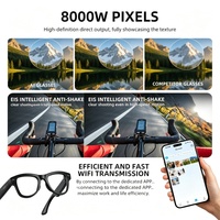 Lunettes intelligentes M02X Pro Max avec assistant vocal IA, traduction en temps réel, commande vocale tactile, appareil photo 32MP, lecteur de musique, appels téléphoniques