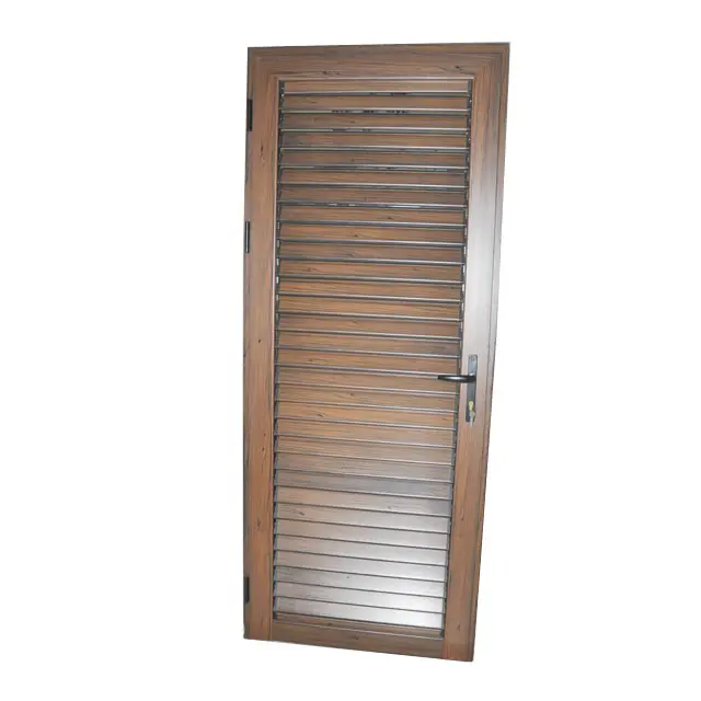 Persiana de aluminio de china, puerta francesa, persianas móviles de madera, persianas enrollables, puerta de cocina