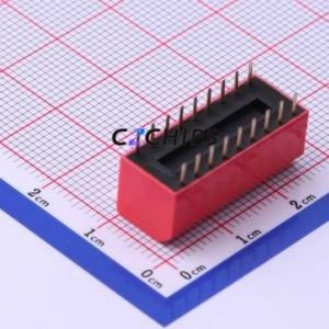 DP-09RP DIP Switch Through hole Component (THT) Switch Piano Key Single Pole Single Throw 9-Bit 2.54mm - Product Image 2