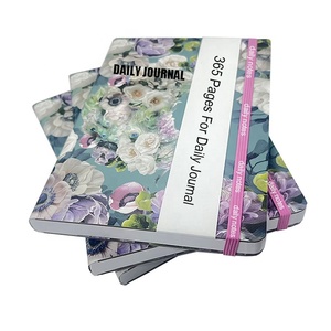 دفتر يوميات مسطر بغلاف صلب مخيط مخصص بتصميم OEM كامل مع جيب تخزين وحبل مطاطي - Product Image 5