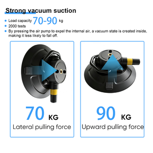 Pompa Vakum Karet 6 Inci dengan Penutup Silikon, Kelas Industri, untuk Pemasangan Kaca Atap Mobil, Kapasitas Beban 70-90KG - Product Image 1