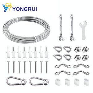 Tùy chỉnh cáp thép lan can ánh sáng treo Kit tự lắp ráp clothesline chuỗi Wire Rope uốn cắt hàn cho xây dựng - Product Image 1