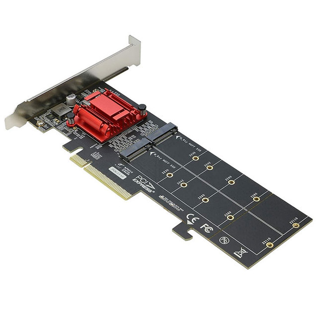 M.2 NVMe SSD to PCI-E 3.1 X8/X16 Adapter Card M2 Pcie Nvme Ssd M2 Nvme Ssd Adapter Card Riser Adapter