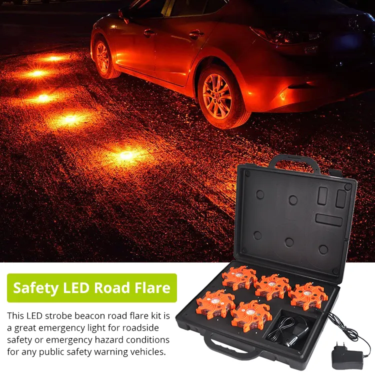 5 gói tuần tự LED Flare cảnh báo đèn cảnh báo khẩn cấp đèn Road flares pulsars