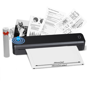 Không dây inkless A4 xách tay <span class=keywords><strong>mini</strong></span> máy in 1500mAh cho giao diện cho điện thoại máy tính du lịch ứng dụng miễn phí ROHS chứng nhận trong kho - Product Image 1