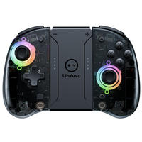 Manette sans fil KS37B LinYuvo Lianyou Switch Joy Cons avec fonction macro RGB, manette portable Bluetooth gauche et droite
