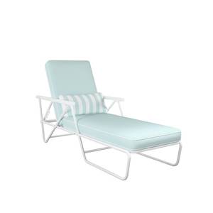 Meubles d'extérieur sur mesure, chaises longues de jardin modernes en métal de style platonique pour le bord de la piscine - Product Image 5