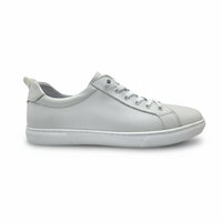 Baskets en cuir faites à la main pour hommes, confortables, décontractées, pour la marche lente, blanches, tendance 2025, toutes saisons