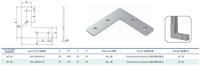 Connecteur de profil en forme de L Support d'angle plat personnalisé Plaque de connexion universelle