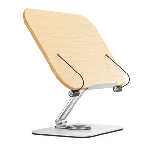 Adjustable Book Stand, Adjustable Height And Angle, Ergonomic Book Stand  With Paper Clips For Large School Books, Tablet