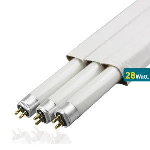 Greeden tabung lampu neon standar putih, 2700k 28W fosfor T5
