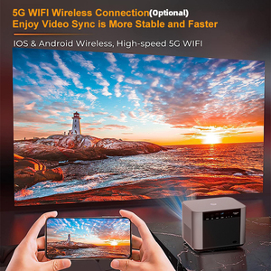 Tốt nhất RD-501 Android thông minh 4K Hỗ trợ máy chiếu không dây 1080P HD proyector hội nghị LED Đèn Wifi 6 tường chiếu cho điện thoại - Product Image 5