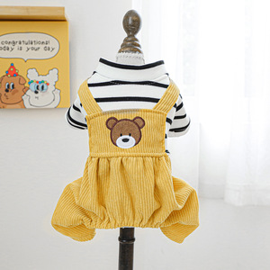 Pet <b>clothes</b> for autumn and winter, small dogs, puppies, happy dogs and <b>cats</b>, warm and comfortable clothing, teddy bear overalls - Product Image 4